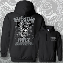 Load image into Gallery viewer, BLOODSHOT BARON > CYCLE~ Gravestone Gray - Hoodie - Black