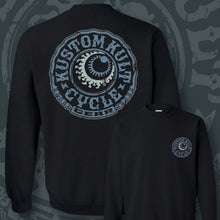 Load image into Gallery viewer, CYCLE GEAR ~ Slate Blue - Crew Sweatshirt - Black