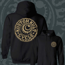 Load image into Gallery viewer, CYCLE GEAR ~ Bone - Hoodie - Black