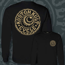 Load image into Gallery viewer, CYCLE GEAR ~ Bone- Long Sleeve Tee - Black