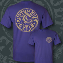 Load image into Gallery viewer, CYCLE GEAR ~ Bone - Short Sleeve Tee - Purple