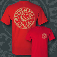 Load image into Gallery viewer, CYCLE GEAR ~ Bone - Short Sleeve Tee - Red