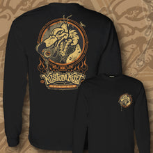 Load image into Gallery viewer, BUZZ KILL ~ Orange - Long Sleeve Tee - Black