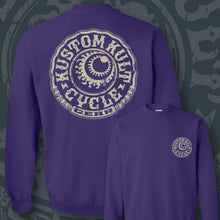 Load image into Gallery viewer, CYCLE GEAR ~ Bone - Crew Neck - Purple