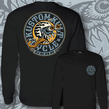 Load image into Gallery viewer, CYCLE FREAK ~ Orange 'N Blu - Long Sleeve Tee - Black