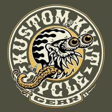 Load image into Gallery viewer, CYCLE FREAK ~ Bone - Short Sleeve Tee - Army