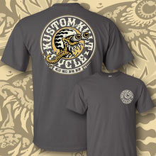 Load image into Gallery viewer, CYCLE FREAK ~ Bone - Short Sleeve Tee - Dark Gray