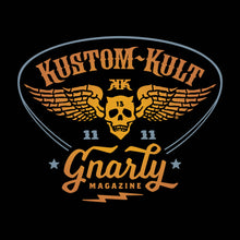 Load image into Gallery viewer, CHEAT DEATH ~ ORANGE & BLUE - Short Sleeve Tee - BLACK