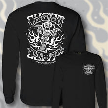 Load image into Gallery viewer, CHEAT DEATH ~ WHITE - Long Sleeve Tee - BLACK