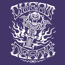 Load image into Gallery viewer, CHEAT DEATH ~ WHITE - Short Sleeve Tee - PURPLE