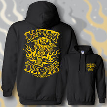 Load image into Gallery viewer, CHEAT DEATH ~ YELLOW - Hoodie - BLACK