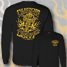 Load image into Gallery viewer, CHEAT DEATH ~ YELLOW - Long Sleeve Tee - BLACK