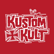 Load image into Gallery viewer, FRANKY ~ FRIGHT WHITE - Short Sleeve Tee - RED