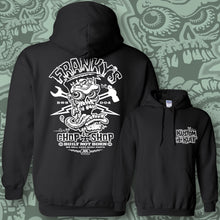 Load image into Gallery viewer, FRANKY ~ FRIGHT WHITE - Hoodie - Black
