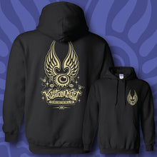 Load image into Gallery viewer, FLYING EYEBALL ~ Old Bone - Hoodie - Black