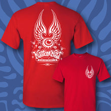 Load image into Gallery viewer, FLYING EYEBALL ~ White - Short Sleeve Tee - Red