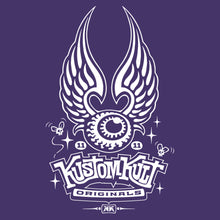 Load image into Gallery viewer, FLYING EYEBALL ~ White - Short Sleeve Tee - Purple