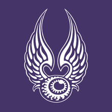 Load image into Gallery viewer, FLYING EYEBALL ~ White - Short Sleeve Tee - Purple