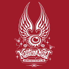 Load image into Gallery viewer, FLYING EYEBALL ~ White - Short Sleeve Tee - Red