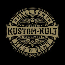 Load image into Gallery viewer, HELL BENT RIDER ~ Metallic Gold Ink - Hoodie - Black