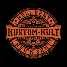 Load image into Gallery viewer, HELL BENT RIDER ~ Orange - Hoodie - Black