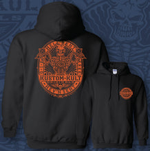 Load image into Gallery viewer, HELL BENT RIDER ~ Orange - Hoodie - Black