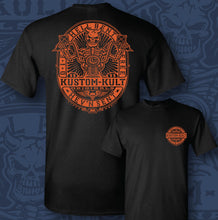 Load image into Gallery viewer, HELLBENT RIDER ~ Orange - Short Sleeve Tee - Black