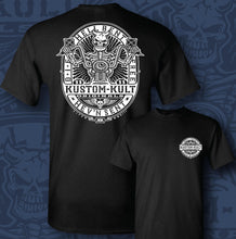 Load image into Gallery viewer, HELLBENT RIDER ~ White - Short Sleeve Tee - Black