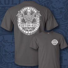 Load image into Gallery viewer, HELLBENT RIDER ~ White - Short Sleeve Tee - Dark Gray