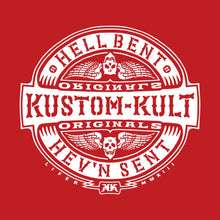 Load image into Gallery viewer, HELLBENT RIDER ~ White - Short Sleeve Tee - Red