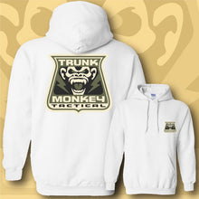 Load image into Gallery viewer, TRUNK MONKEY ~ Khaki - Hoodie - White
