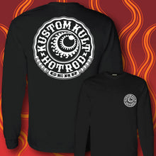Load image into Gallery viewer, HOT ROD GEAR ~ White- Long Sleeve Tee - BLACK