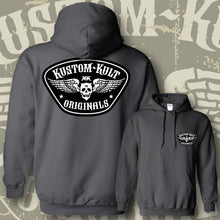 Load image into Gallery viewer, KKO LOGO BADGE ~ Black 'N White - Hoodie - Dark Gray