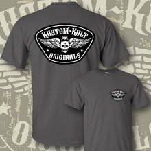 Load image into Gallery viewer, KKO LOGO BADGE ~ Black n White - Short Sleeve Tee - Dark Gray