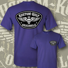 Load image into Gallery viewer, KKO LOGO BADGE ~ Black n White - Short Sleeve Tee - Purple