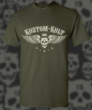 Load image into Gallery viewer, KUSTOM KULT LOGO - Long Sleeve Tee - Olive