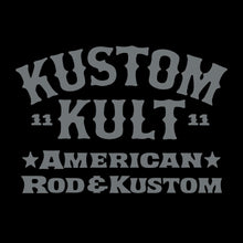 Load image into Gallery viewer, KROSSED UP KK - Rod & Kustom ~ Gray - Hoodie - BLACK