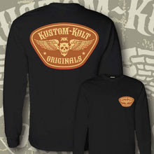 Load image into Gallery viewer, KKO LOGO BADGE ~ Burnt Orange- Long Sleeve Tee - Black