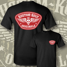 Load image into Gallery viewer, KKO LOGO BADGE ~ Red - Short Sleeve Tee - Black