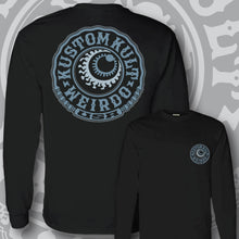 Load image into Gallery viewer, WEIRDO USA ~ Slate Blue - Long Sleeve Tee - BLACK