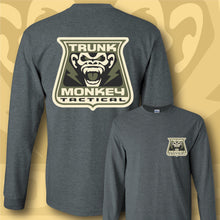 Load image into Gallery viewer, TRUNK MONKEY TACTICAL- Khaki - Long Sleeve Tee - CHARCOAL HEATHER
