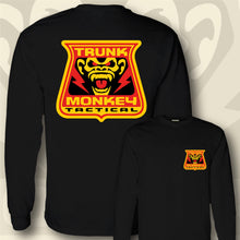 Load image into Gallery viewer, TRUNK MONKEY TACTICAL- Red & Yellow - Long Sleeve Tee - Black
