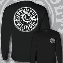 Load image into Gallery viewer, WEIRDO USA ~ White - Long Sleeve Tee - BLACK