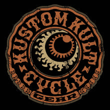 Load image into Gallery viewer, CYCLE GEAR ~ Burnt Orange - Short Sleeve Tee - Black