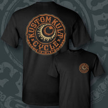 Load image into Gallery viewer, CYCLE GEAR ~ Burnt Orange - Short Sleeve Tee - Black