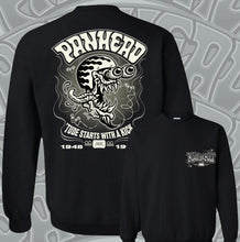 Load image into Gallery viewer, THE PANMAN ~ GRAY - Crew Neck - BLACK