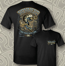 Load image into Gallery viewer, THE PANMAN ~ BONEKICKER BLUE - Short Sleeve Tee - Black