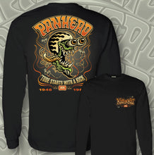 Load image into Gallery viewer, THE PANMAN ~ BURNT ORANGE- Long Sleeve Tee - Black