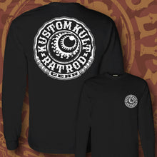 Load image into Gallery viewer, RAT ROD GEAR ~ White- Long Sleeve Tee - BLACK