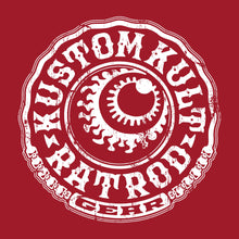 Load image into Gallery viewer, RAT ROD GEAR ~ White - Short Sleeve Tee - Red